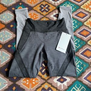 Lululemon Early Extension High-Rise Tight 28" Legging Heathered Black Size 4 New